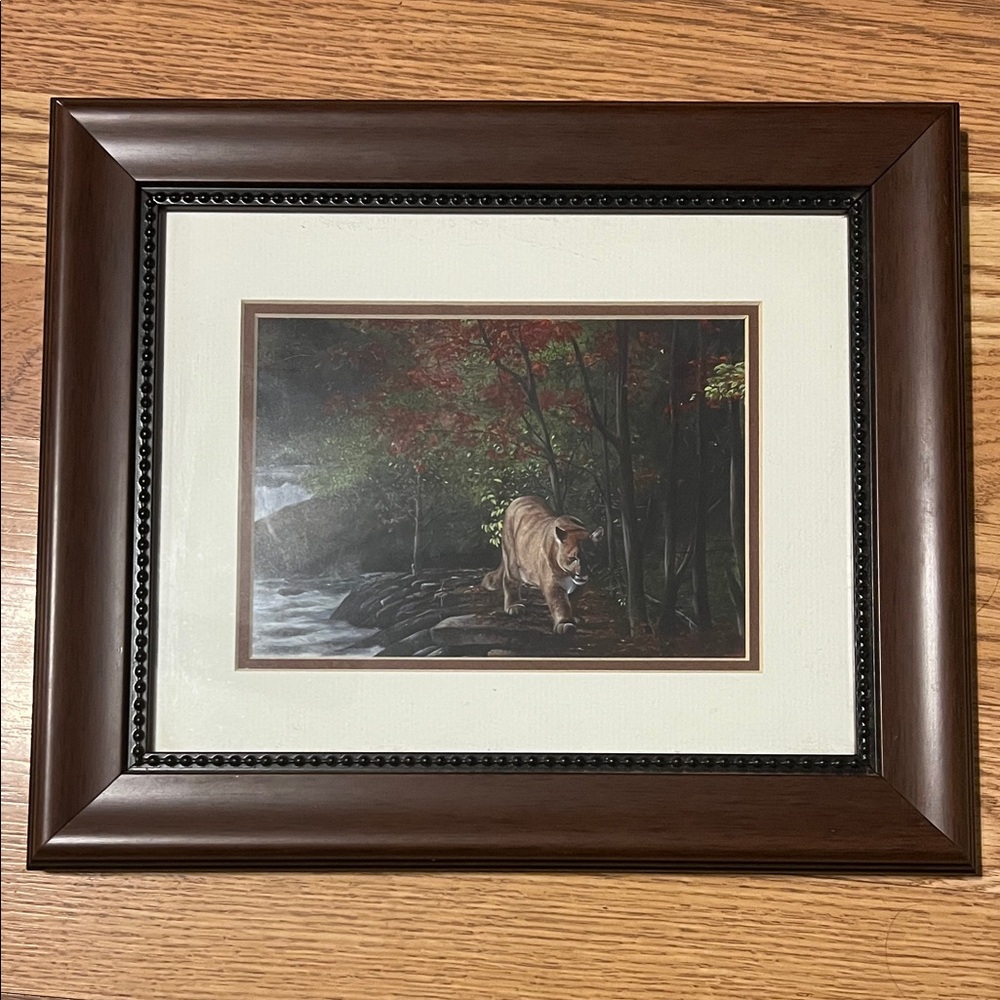 Nature Artwork with Brown Frame